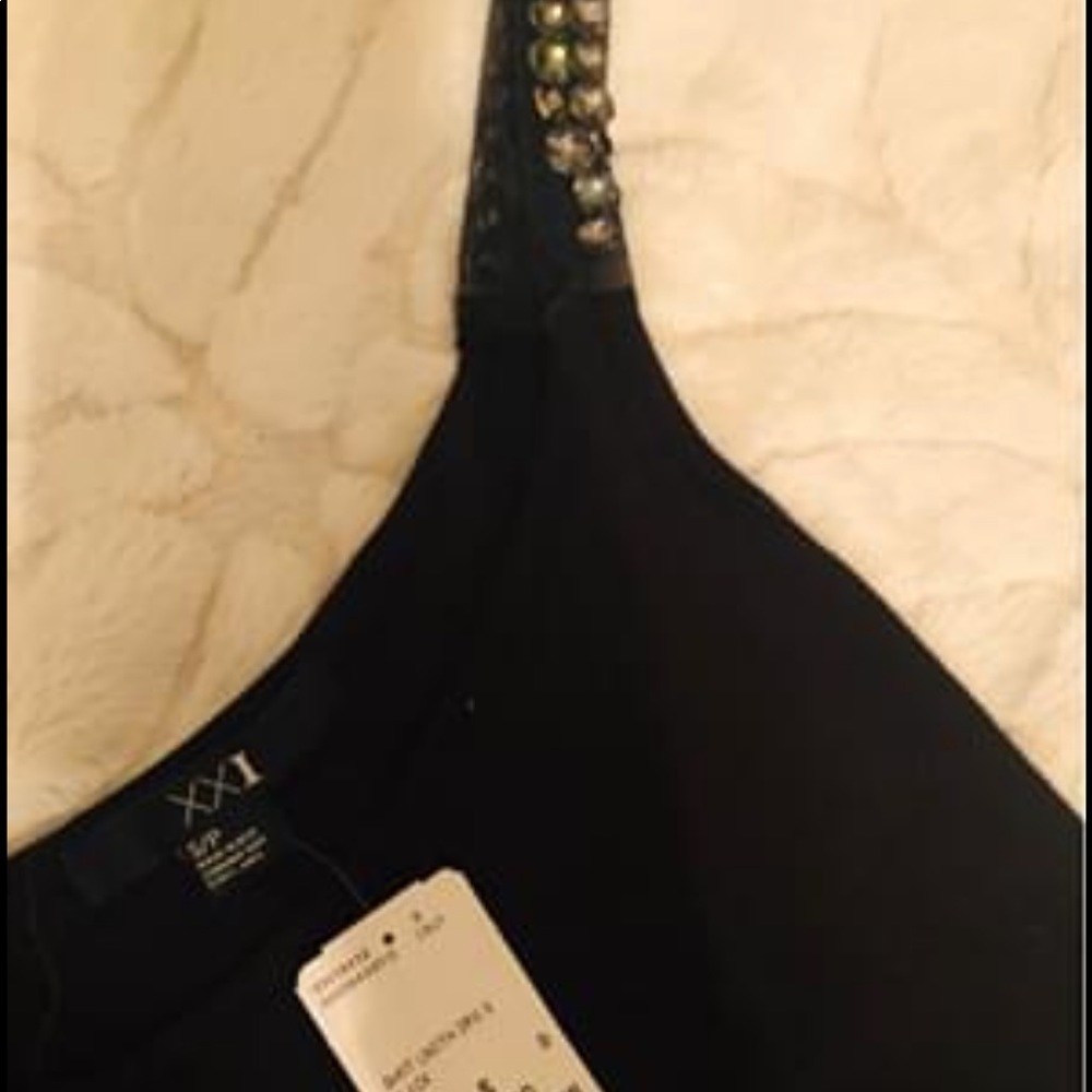 Mini black dress